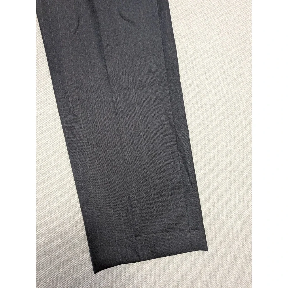 VTG Brooks Brothers Men's 36x31 Charcoal Pinstripe Pleated Dress Pants MiUSA